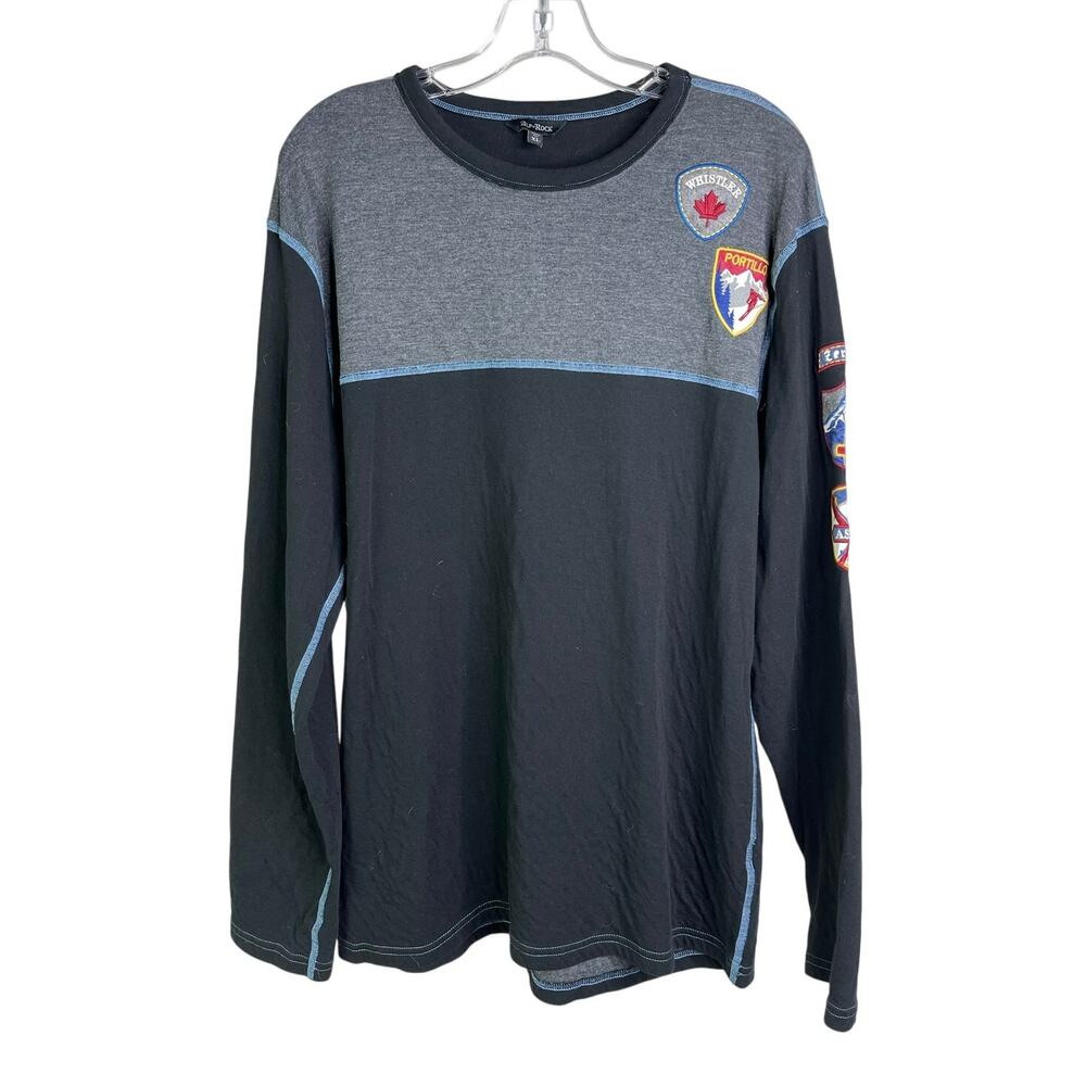 Alp-n-Rock Long Sleeve Shirt Mens XL Black Heather Ski Mountain Outdoorsy‎ Ski